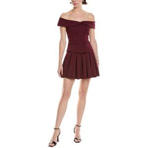 Abbey Womens  2Pc Top & Skirt Set, Red